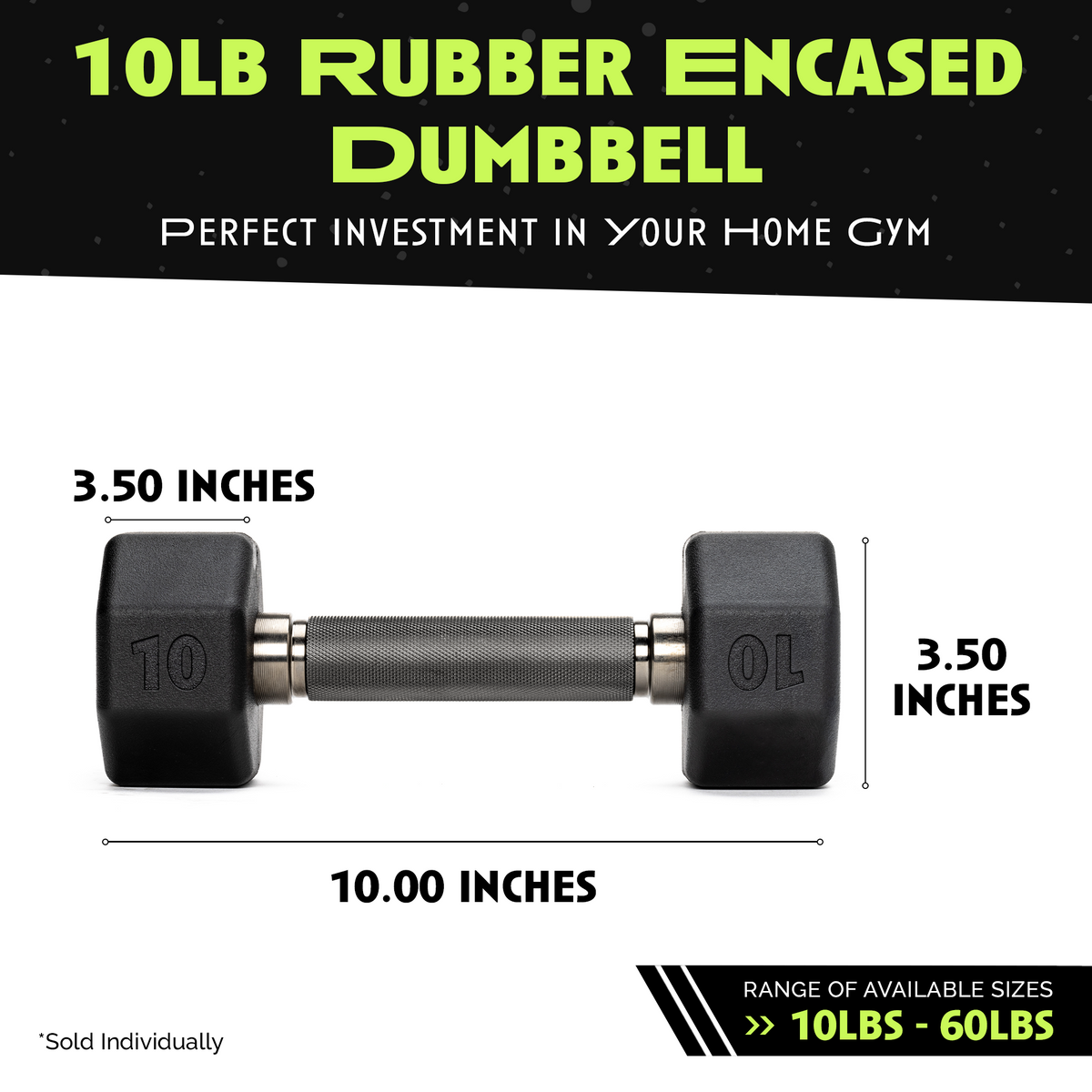 Octagonal Rubber Dumbbell
