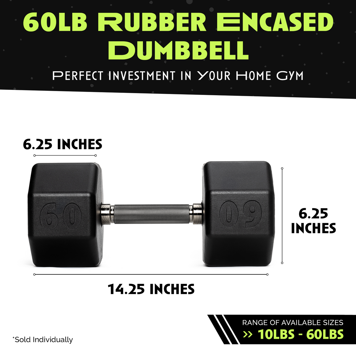 Octagonal Rubber Dumbbell