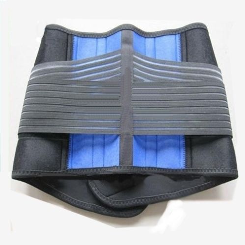 Deluxe double pull neoprene lumbar support belt lower back support brace exercise belt 9 sizes from S to 6XL