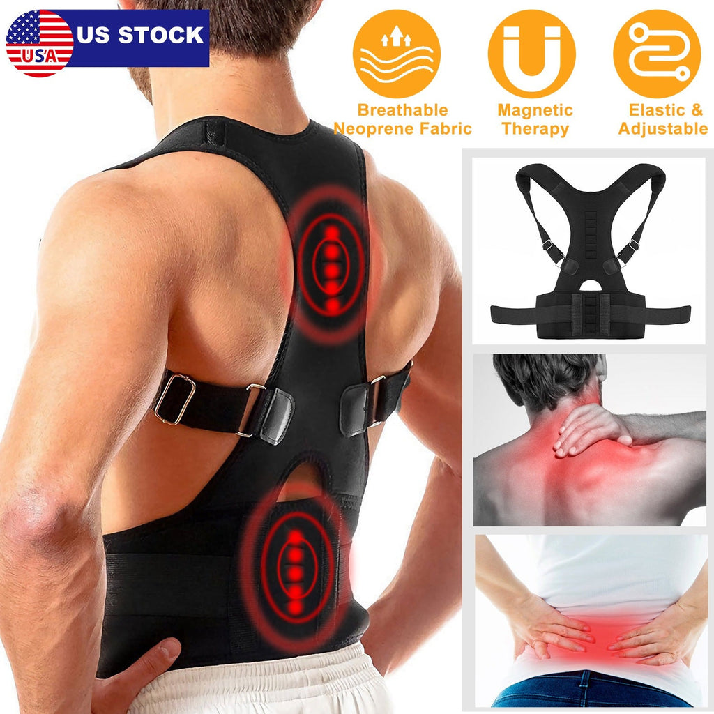 Posture Corrector for Lumbar, Shoulder Support, and Back Pain