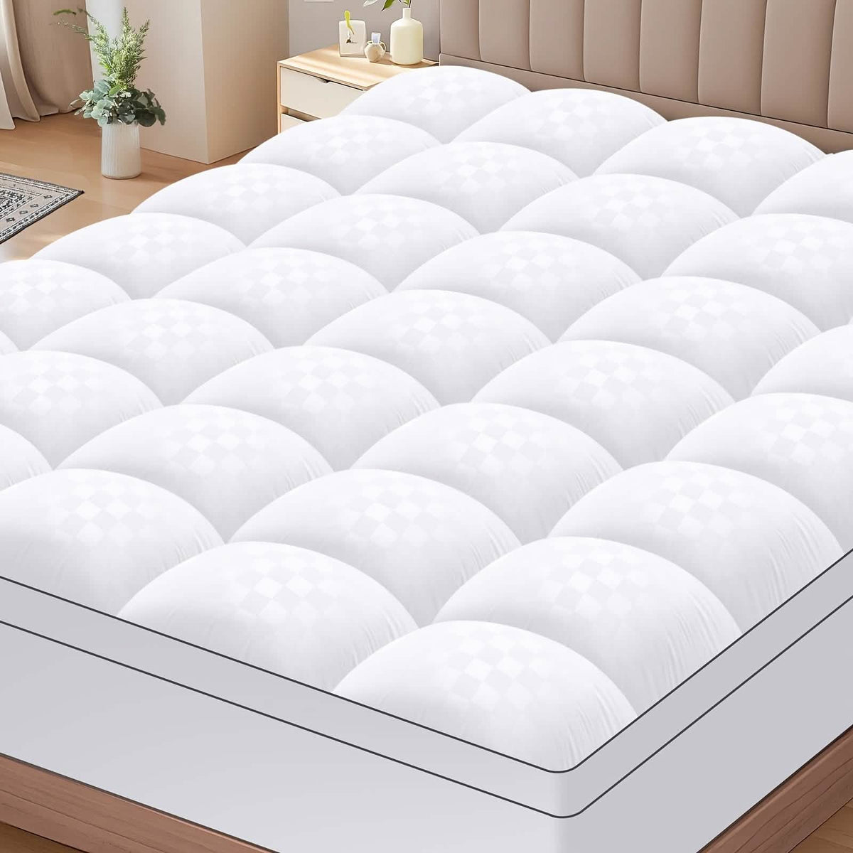 Gel-Infused Memory Foam Mattress Topper