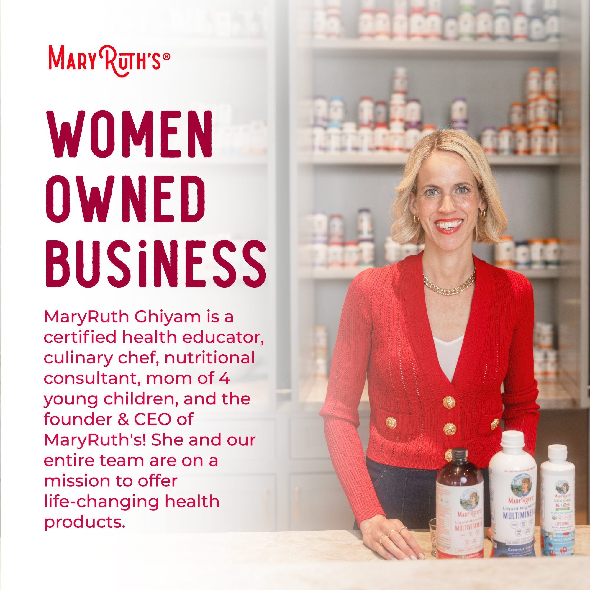 Mary Ruth's™ Liquid Morning Multivitamin, Raspberry Flavor, 30-ounce Bottle BL-AD-MLT-CV-PSF-30Z-UN-01
