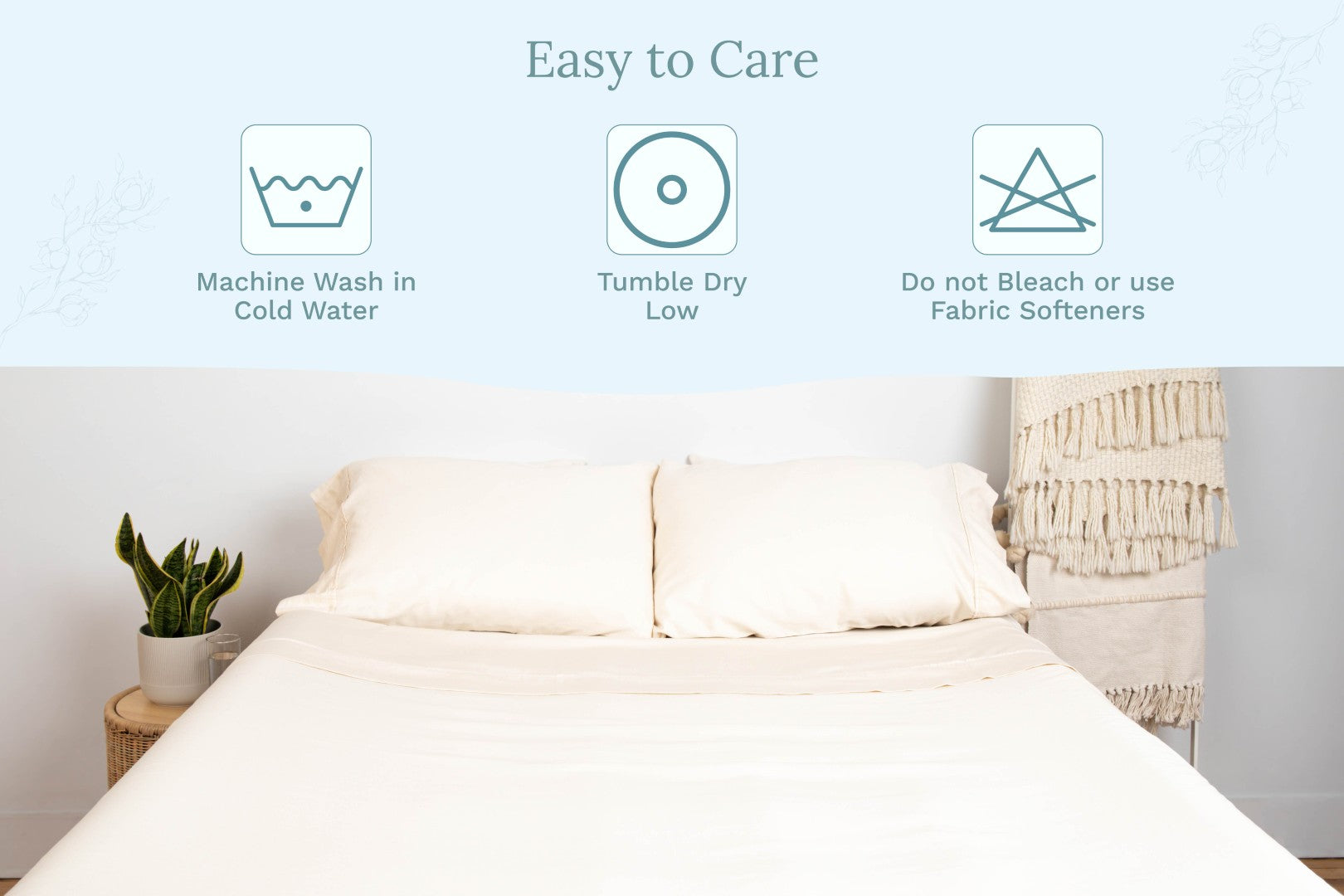 Organic Sateen Bed Sheets Set