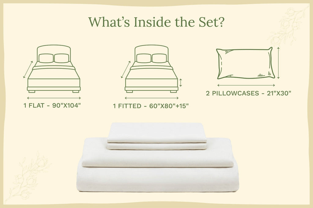 Organic Sateen Bed Sheets Set
