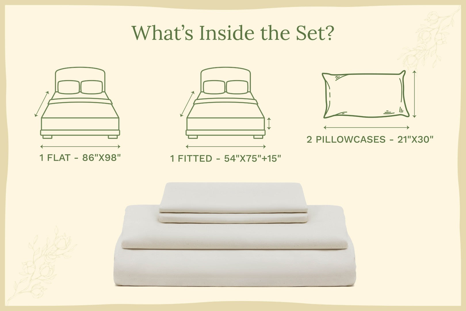 Organic Sateen Bed Sheets Set