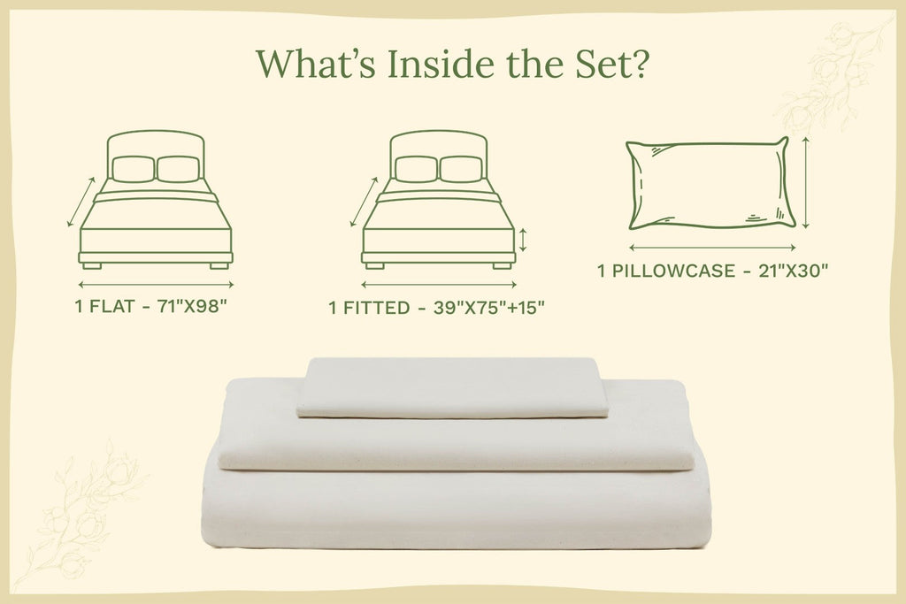 Organic Sateen Bed Sheets Set