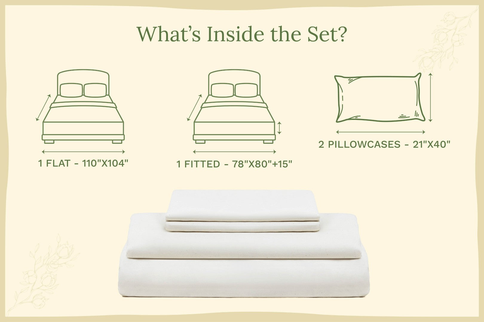 Organic Sateen Bed Sheets Set