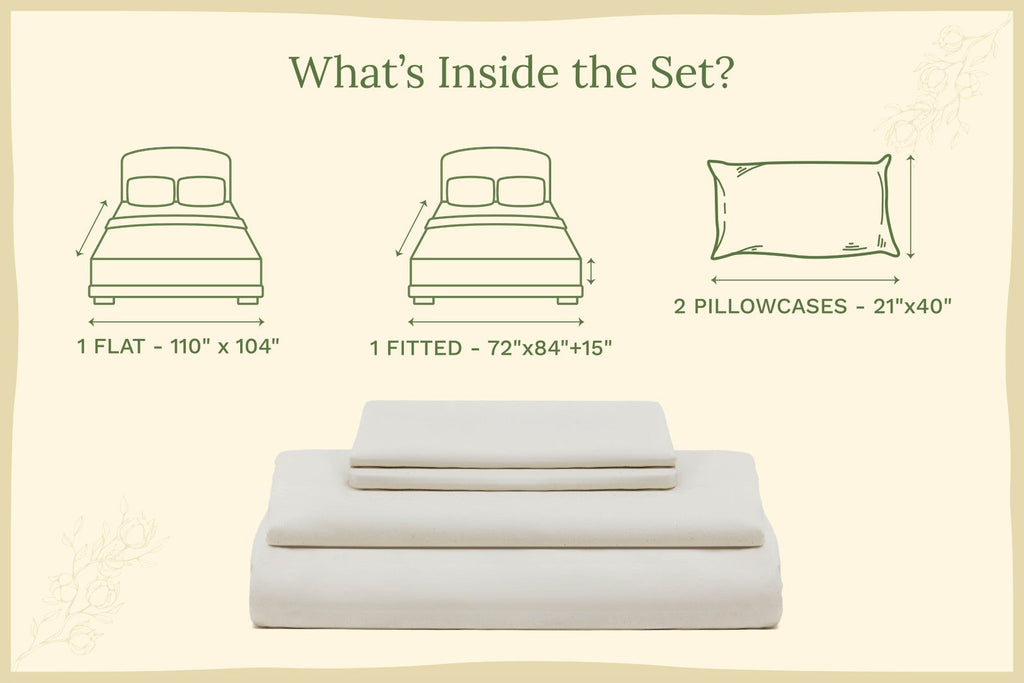 Organic Sateen Bed Sheets Set