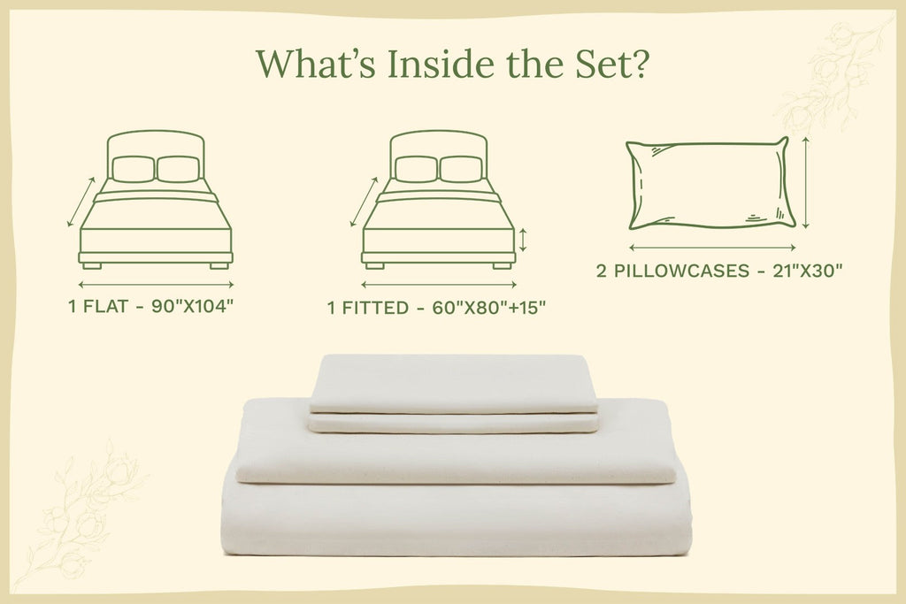 Organic Sateen Bed Sheets Set