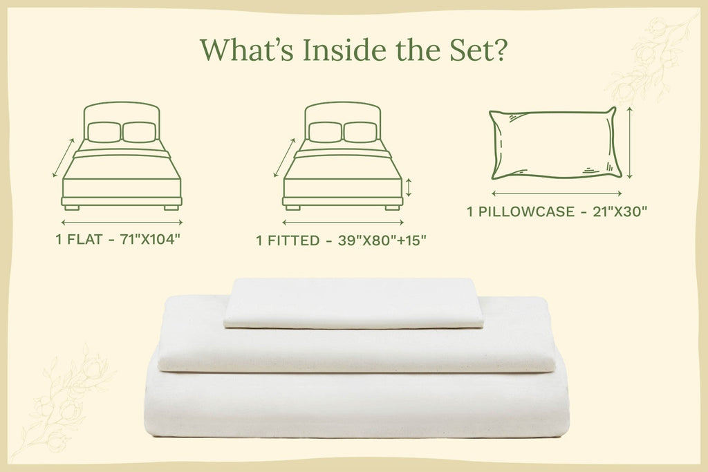 Organic Sateen Bed Sheets Set