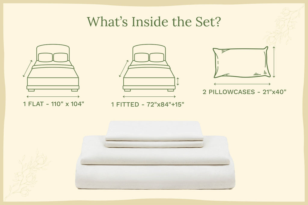 Organic Sateen Bed Sheets Set