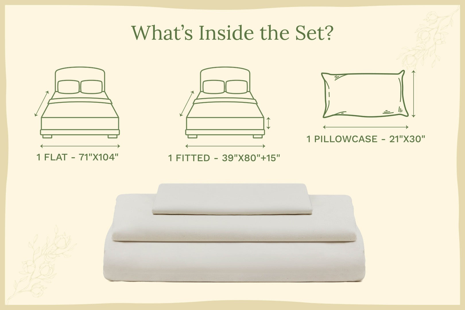 Organic Sateen Bed Sheets Set