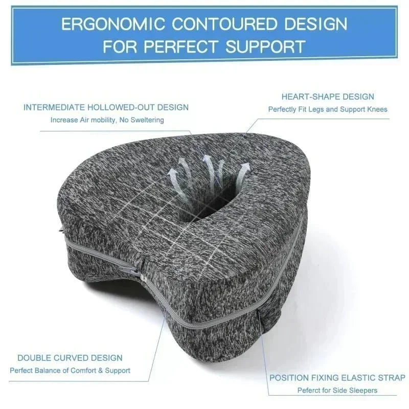 Memory Foam Knee Pillow for Side Sleepers