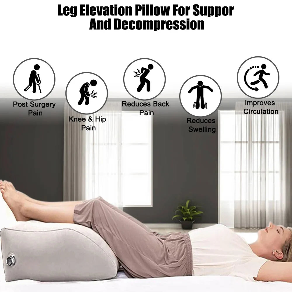 Inflatable Leg Elevation Pillow