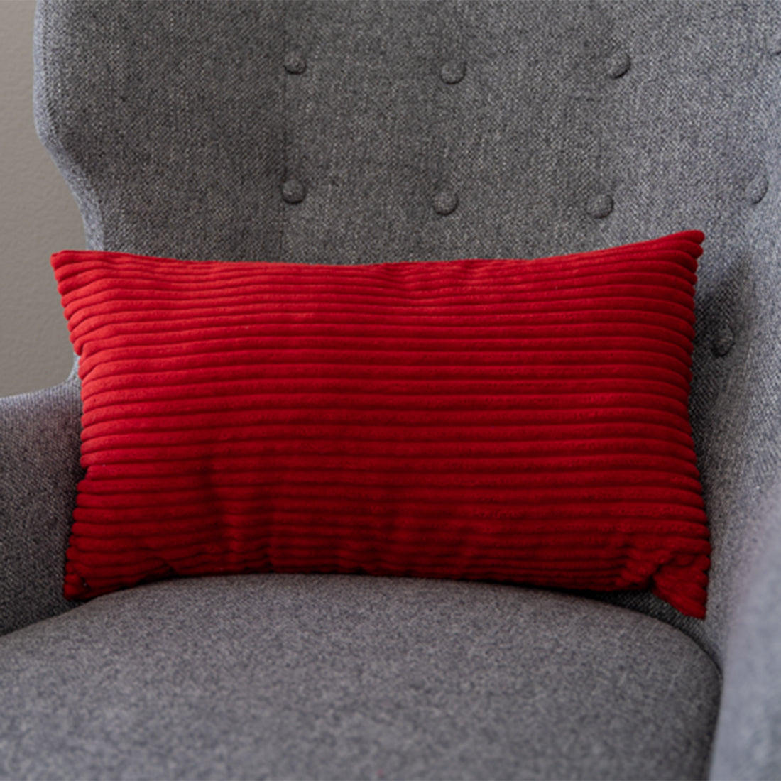 Corduroy Lumbar Support Pillow