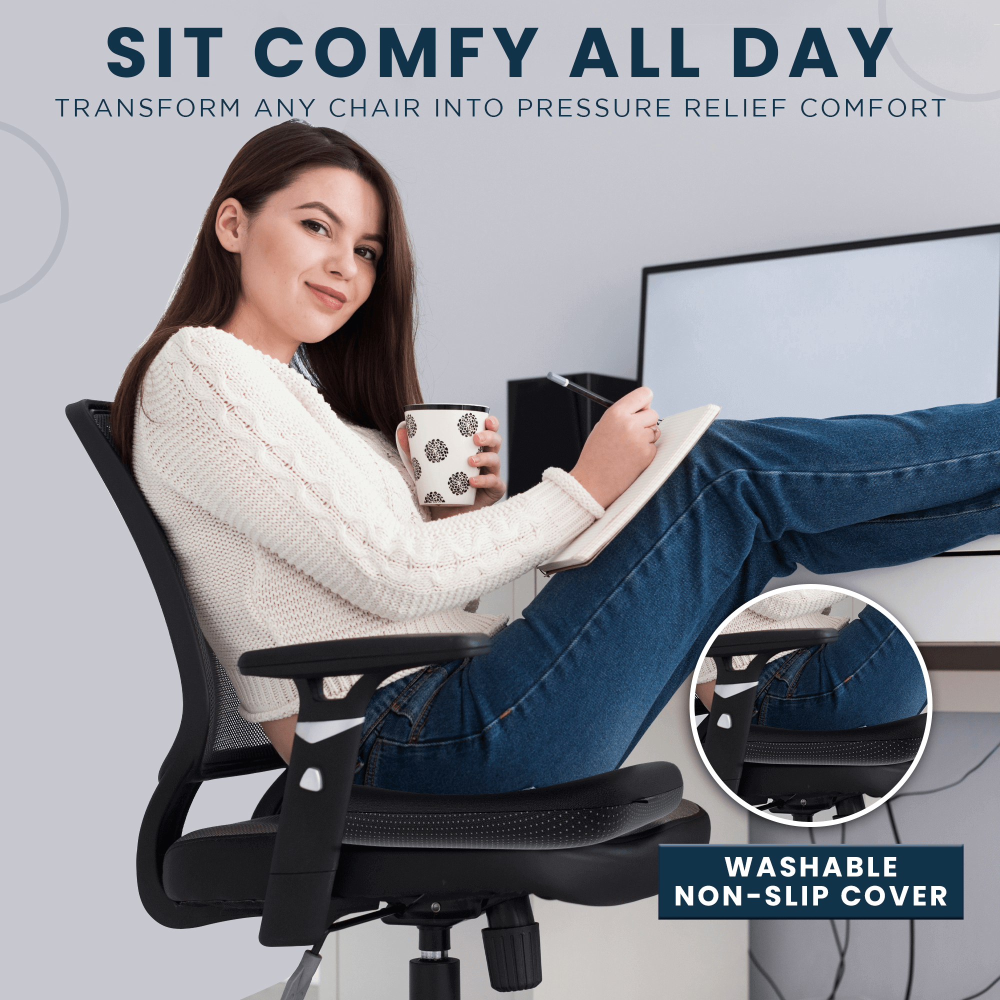 Gel Seat Cushion for Pressure Relief