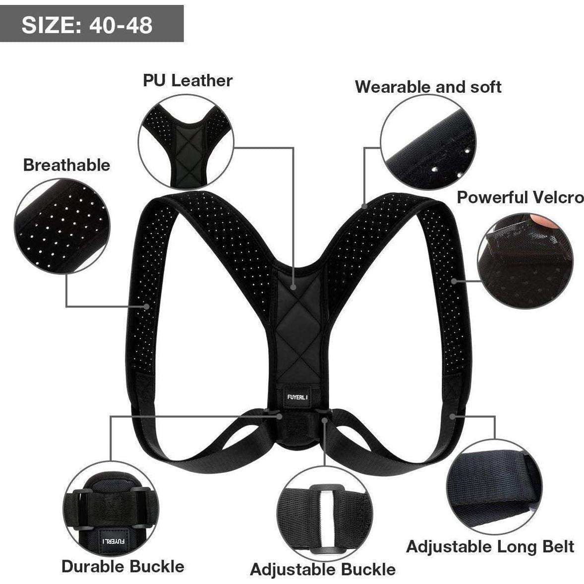 Very Simple Posture Corrector for Light Back Discomfort