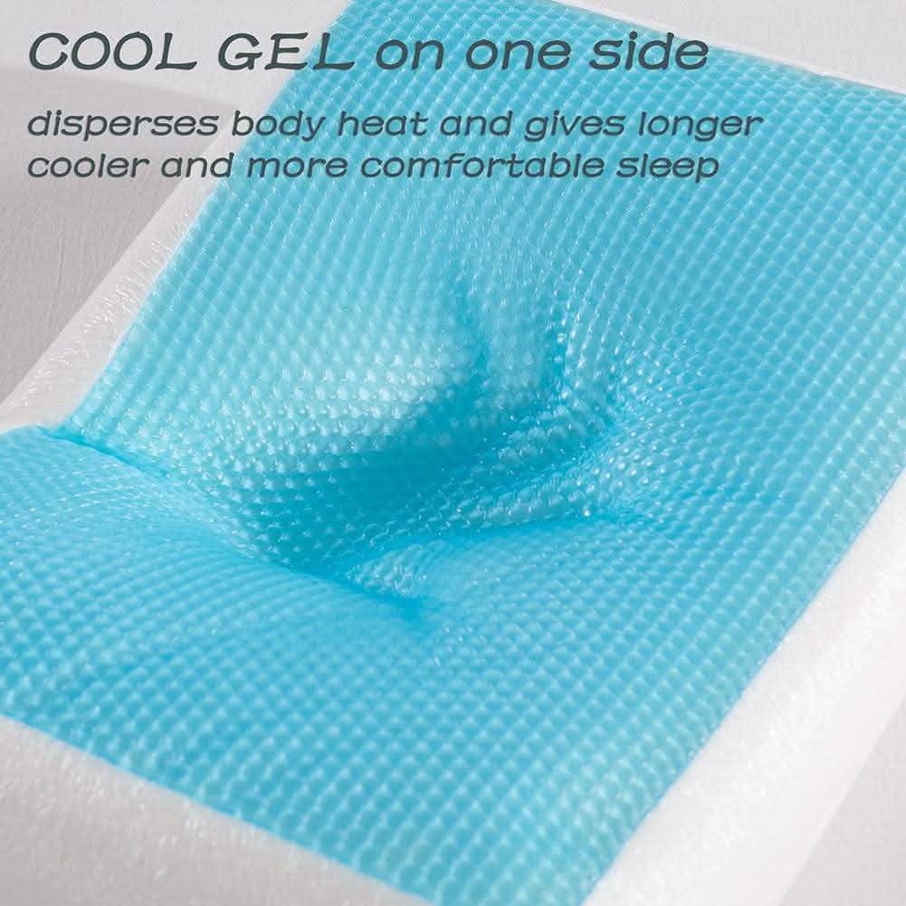 Comfort and Relax Reversible Memory Foam Gel Pillow - King