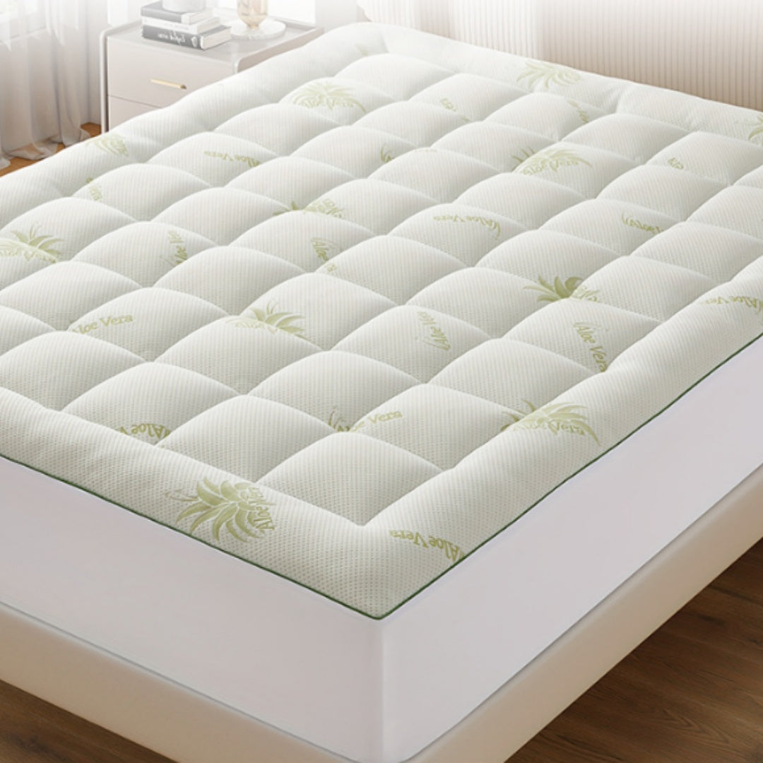 Bamboo Mattress Topper – Cooling, Extra Thick & Soft Quilted Cover for Back Pain Relief