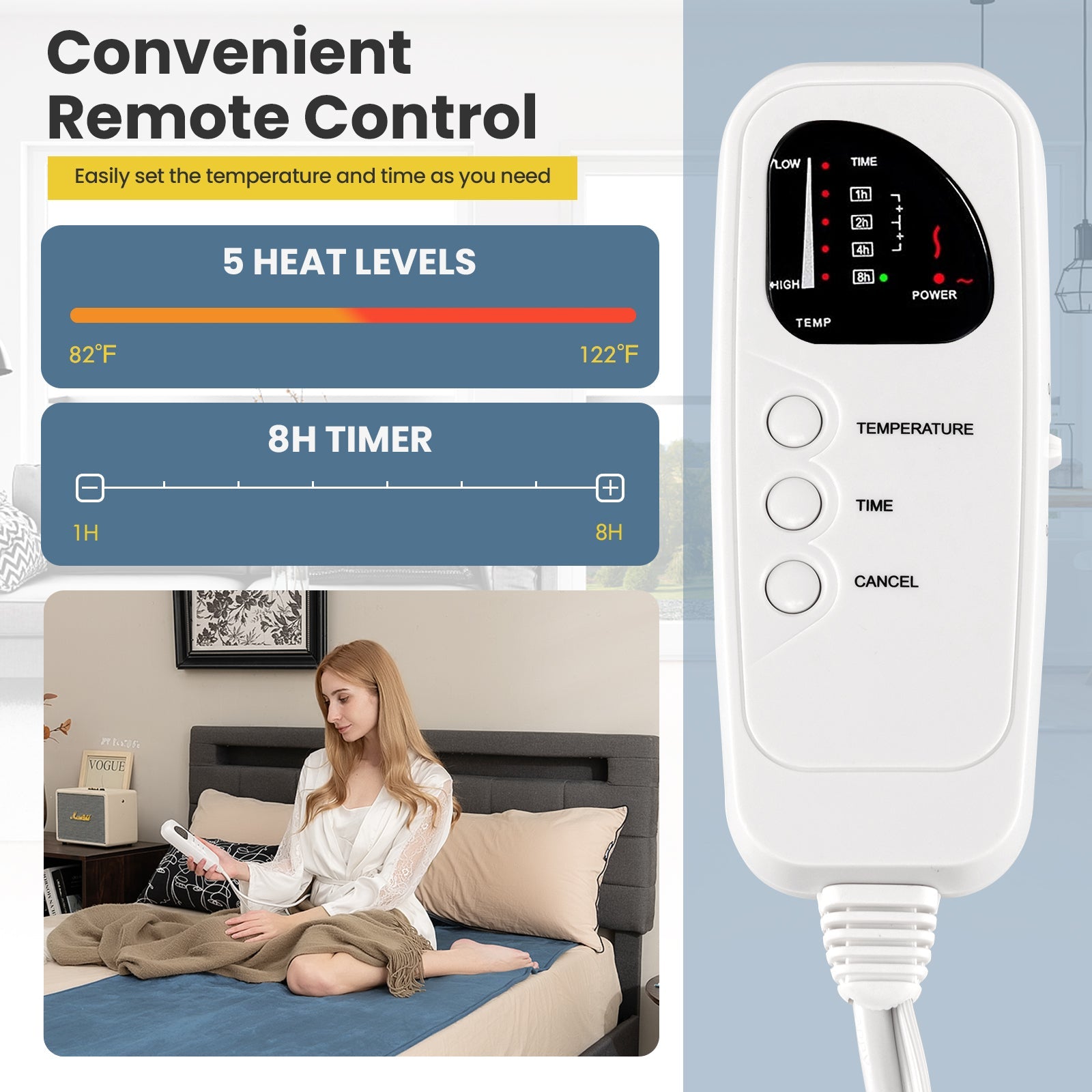 Electric Heated Mattress Pad for Achey Muscles