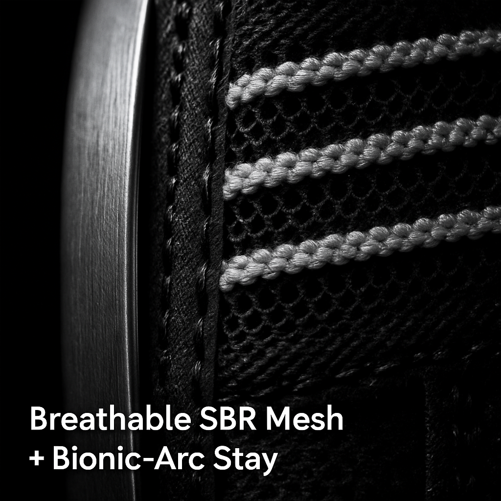 Back Support Brace with Breathable Mesh Lumbar Support