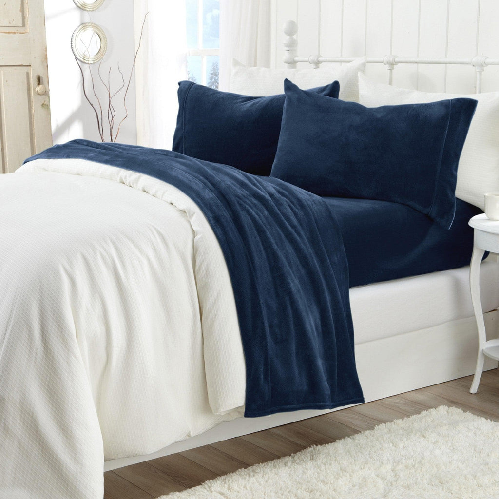 Solid Plush Sheet - Velvet Luxe Collection