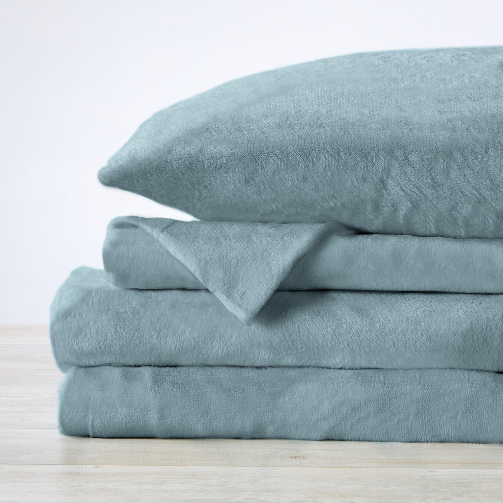Solid Plush Sheet - Velvet Luxe Collection