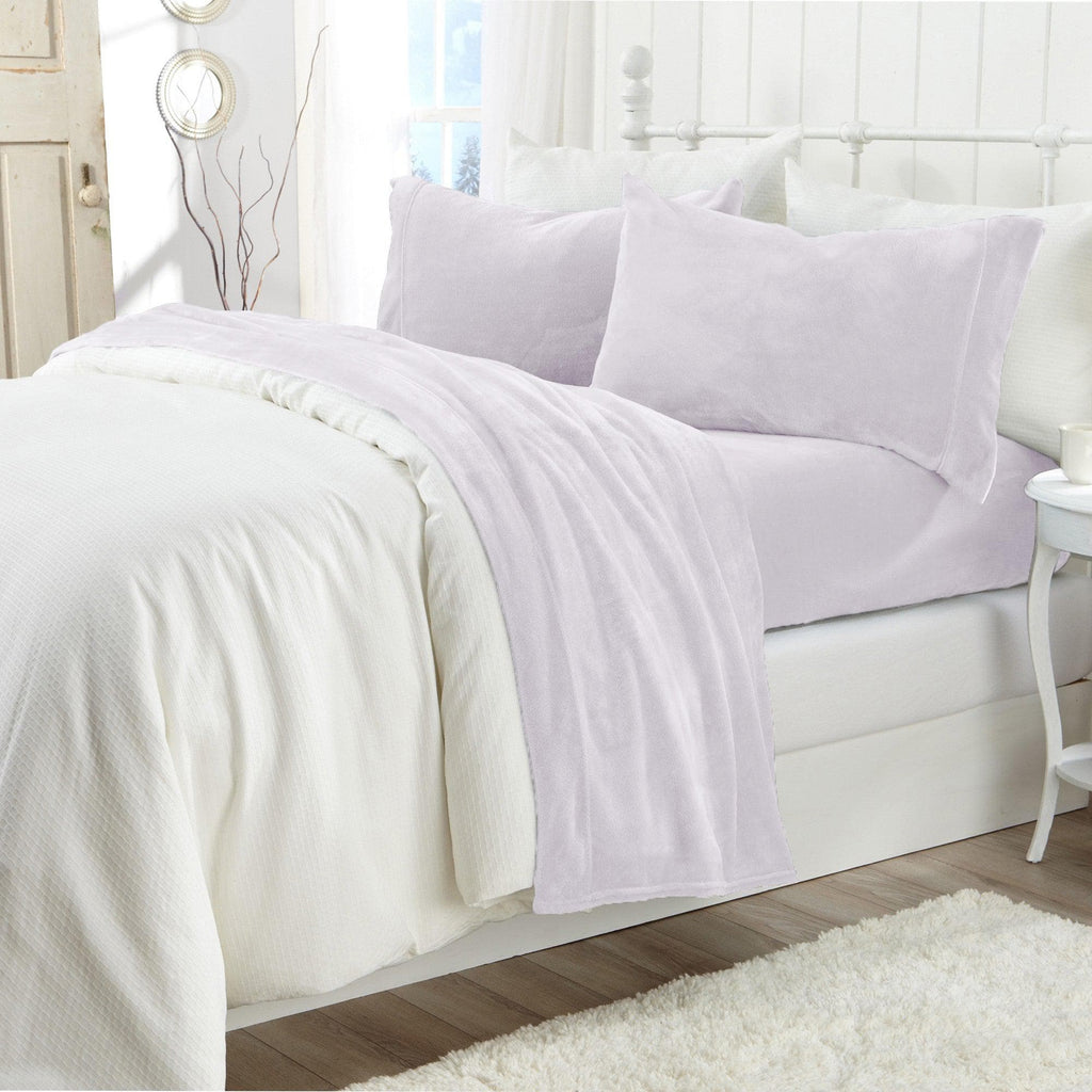 Solid Plush Sheet - Velvet Luxe Collection