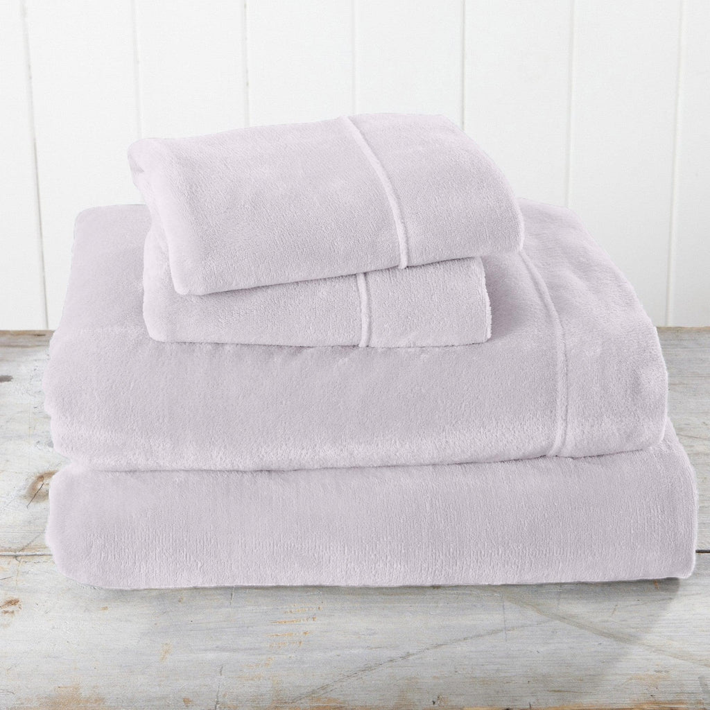 Solid Plush Sheet - Velvet Luxe Collection
