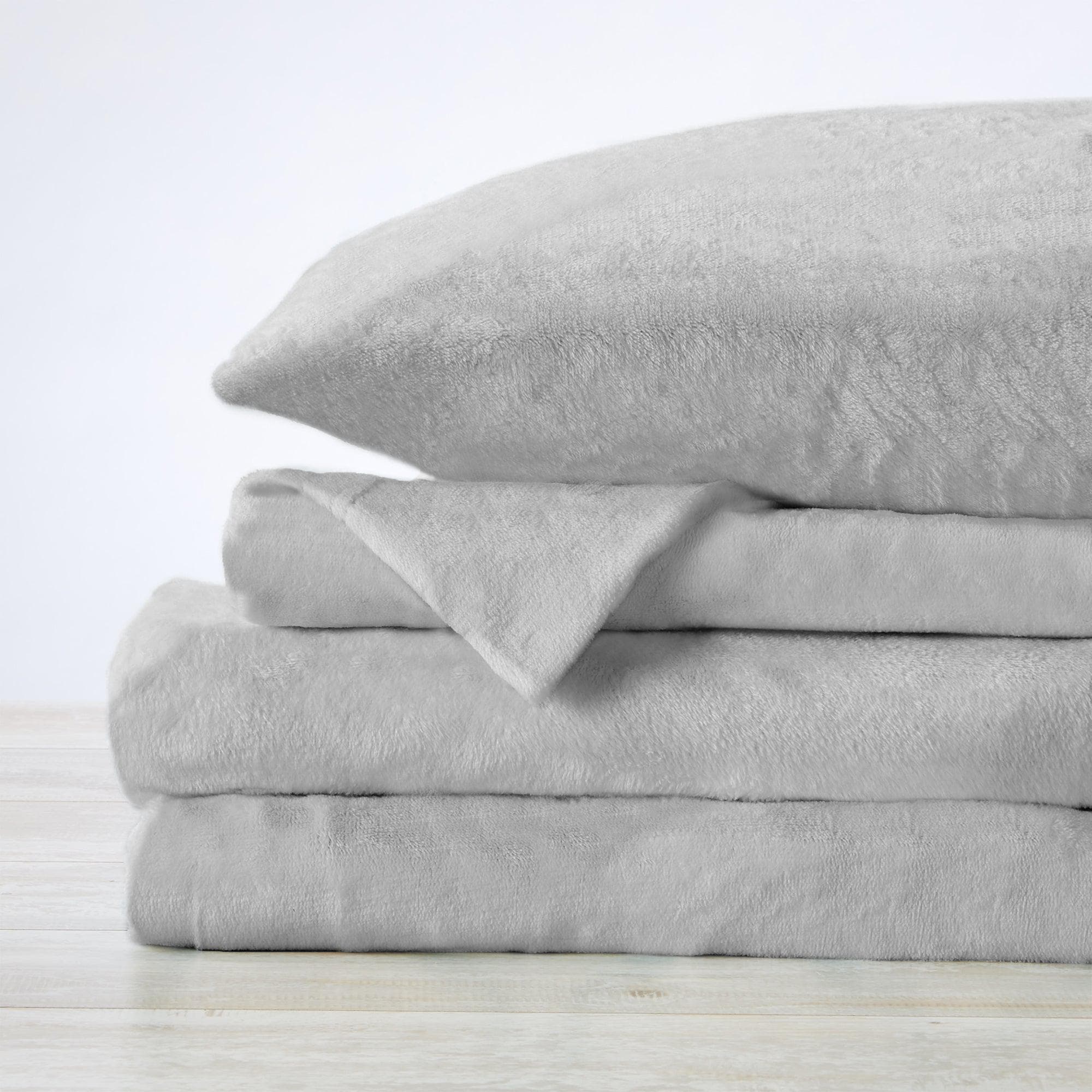 Solid Plush Sheet - Velvet Luxe Collection