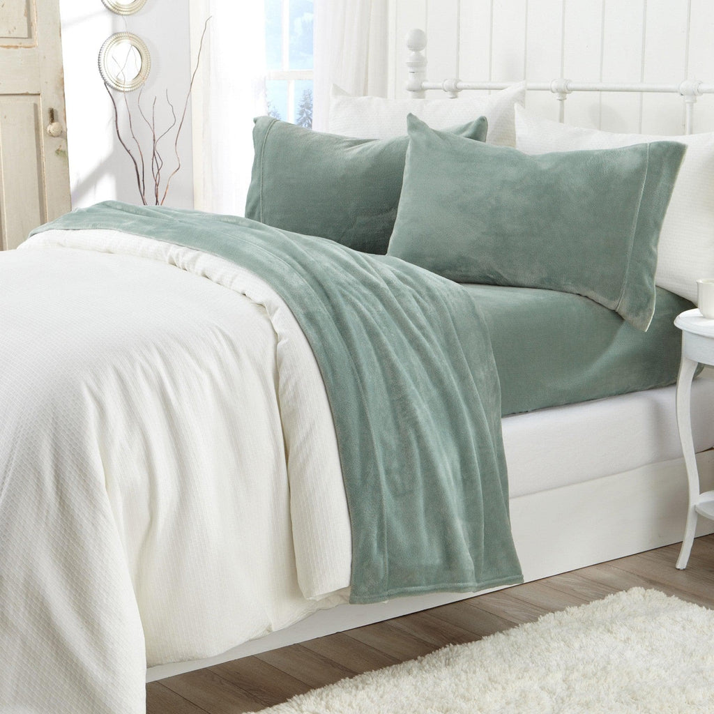 Solid Plush Sheet - Velvet Luxe Collection
