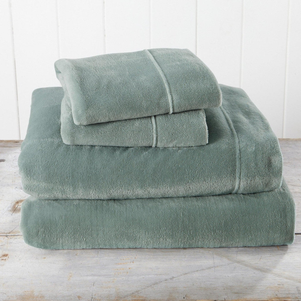 Solid Plush Sheet - Velvet Luxe Collection