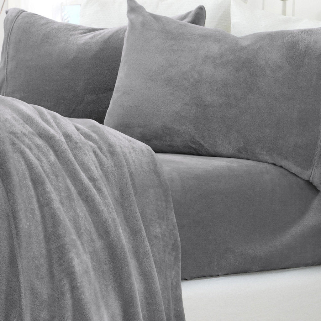 Solid Plush Sheet - Velvet Luxe Collection