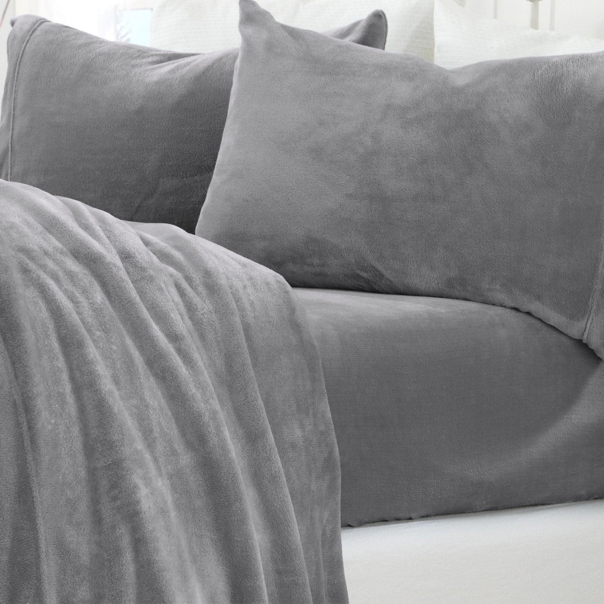 Solid Plush Sheet - Velvet Luxe Collection