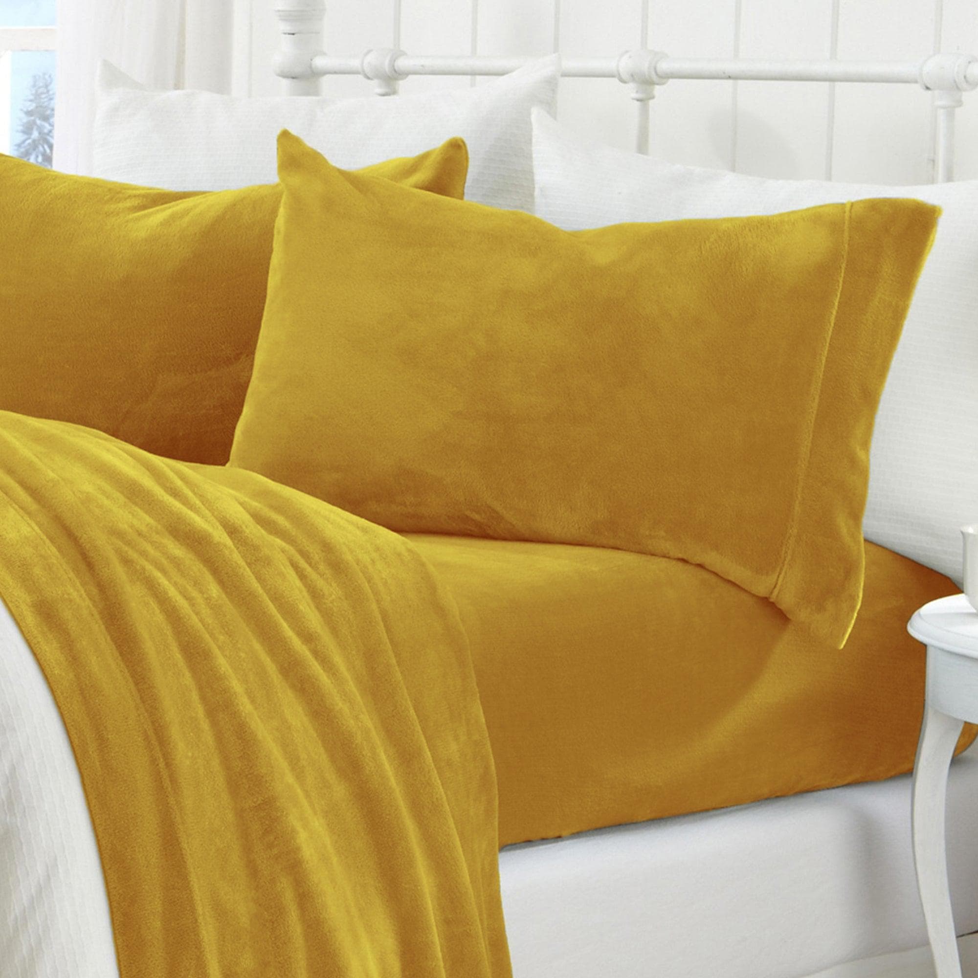 Solid Plush Sheet - Velvet Luxe Collection