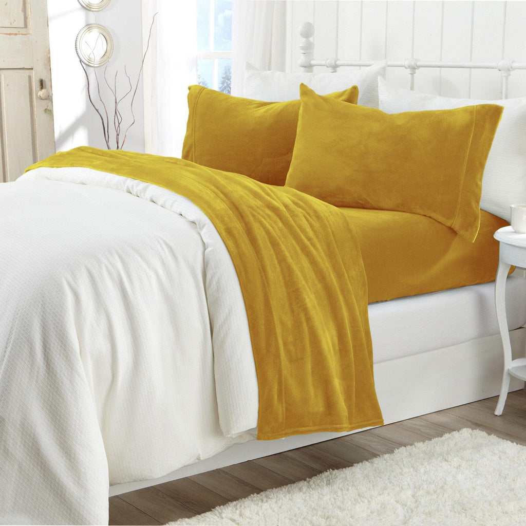 Solid Plush Sheet - Velvet Luxe Collection