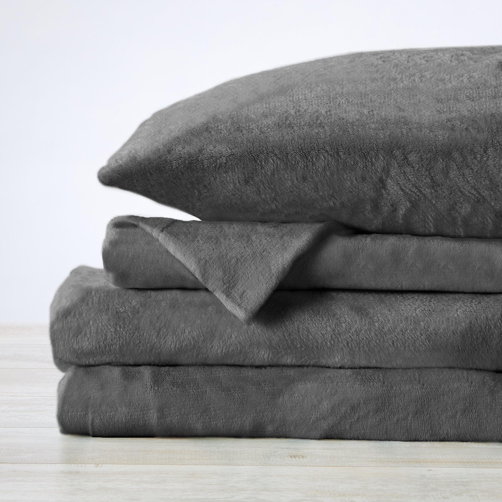 Solid Plush Sheet - Velvet Luxe Collection