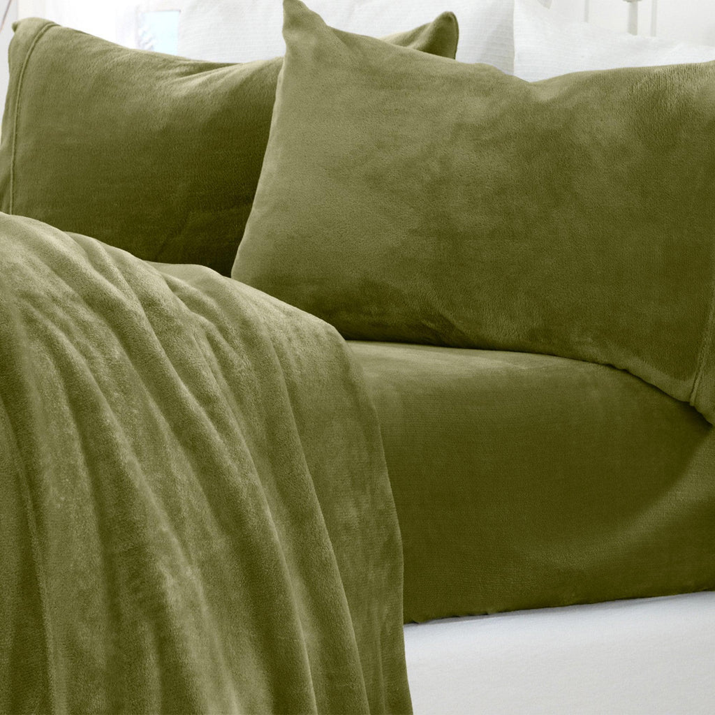 Solid Plush Sheet - Velvet Luxe Collection