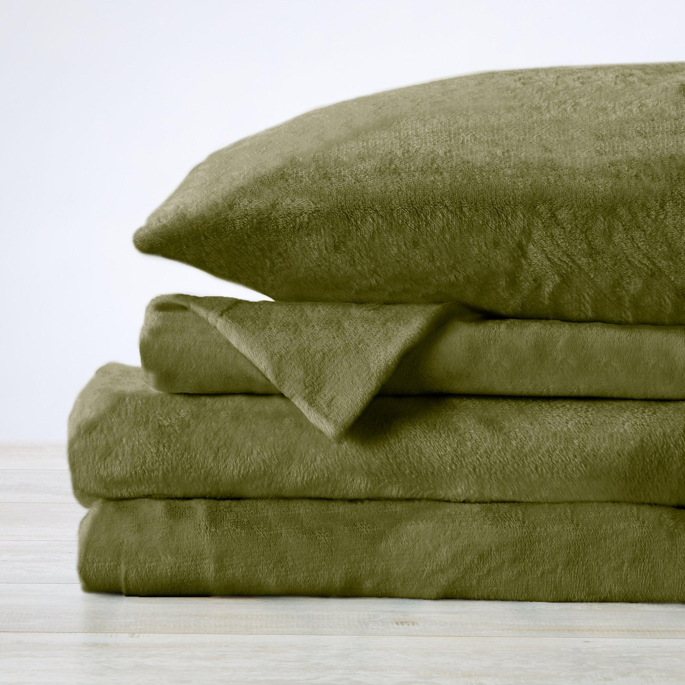 Solid Plush Sheet - Velvet Luxe Collection