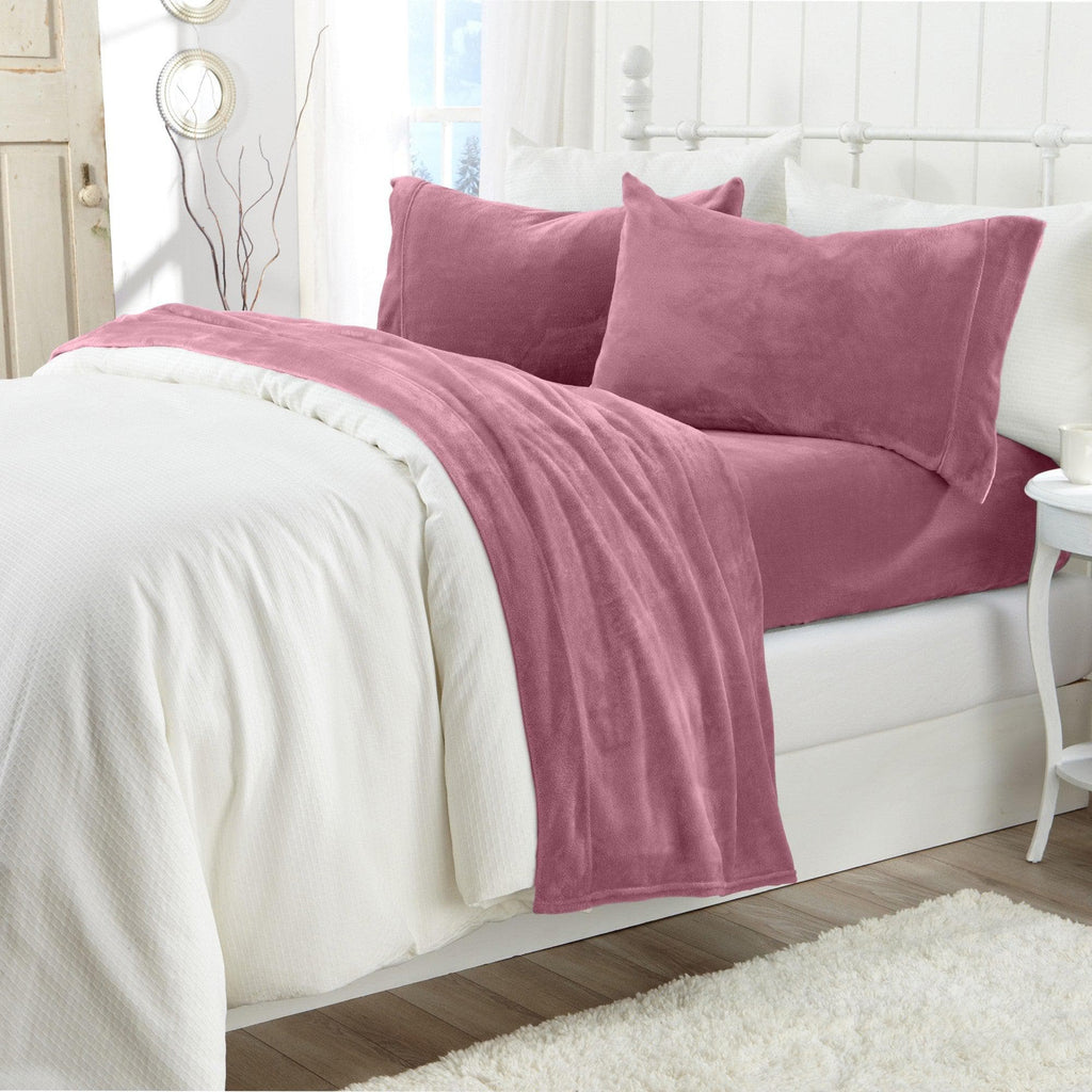 Solid Plush Sheet - Velvet Luxe Collection