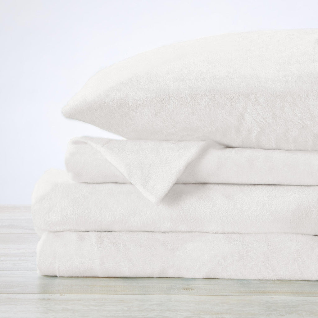 Solid Plush Sheet - Velvet Luxe Collection