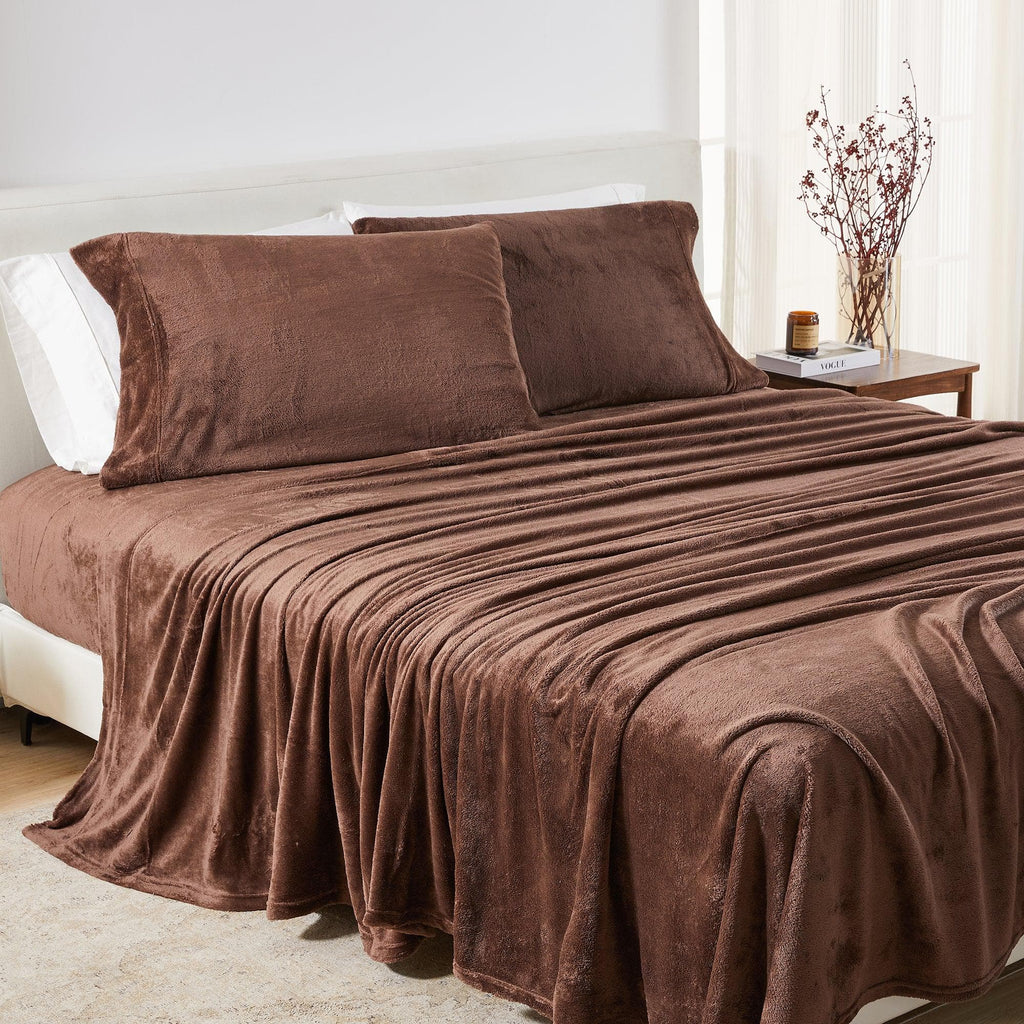 Solid Plush Sheet - Velvet Luxe Collection