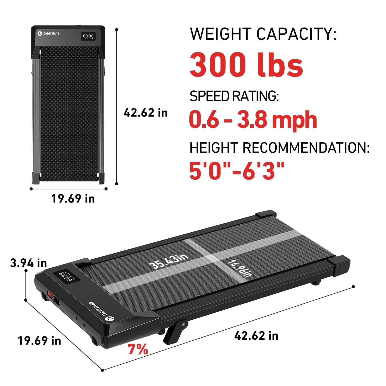 Smart Walking Pad with Incline