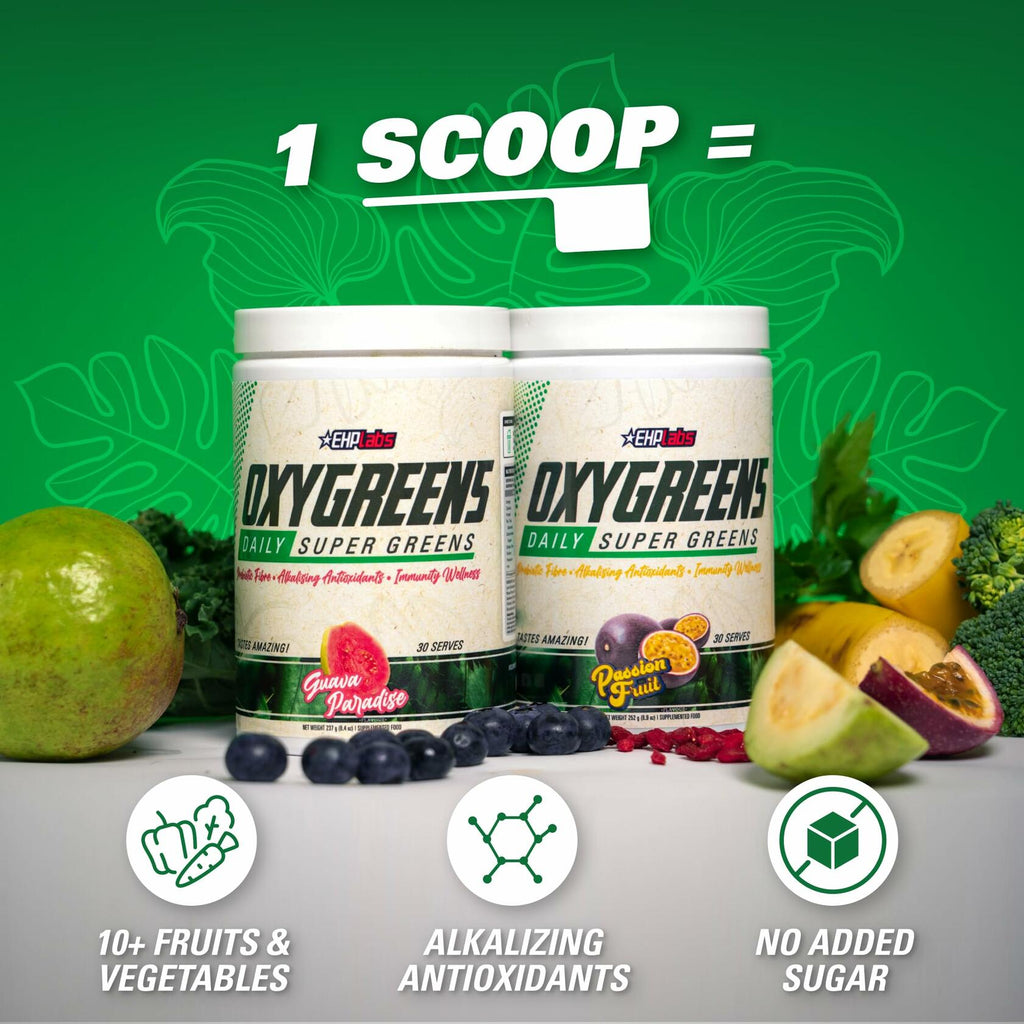 Bestby10/25 EHP Labs Oxygreens Super Greens Powder 30 Serve