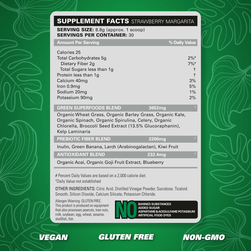 Bestby10/25 EHP Labs Oxygreens Super Greens Powder 30 Serve