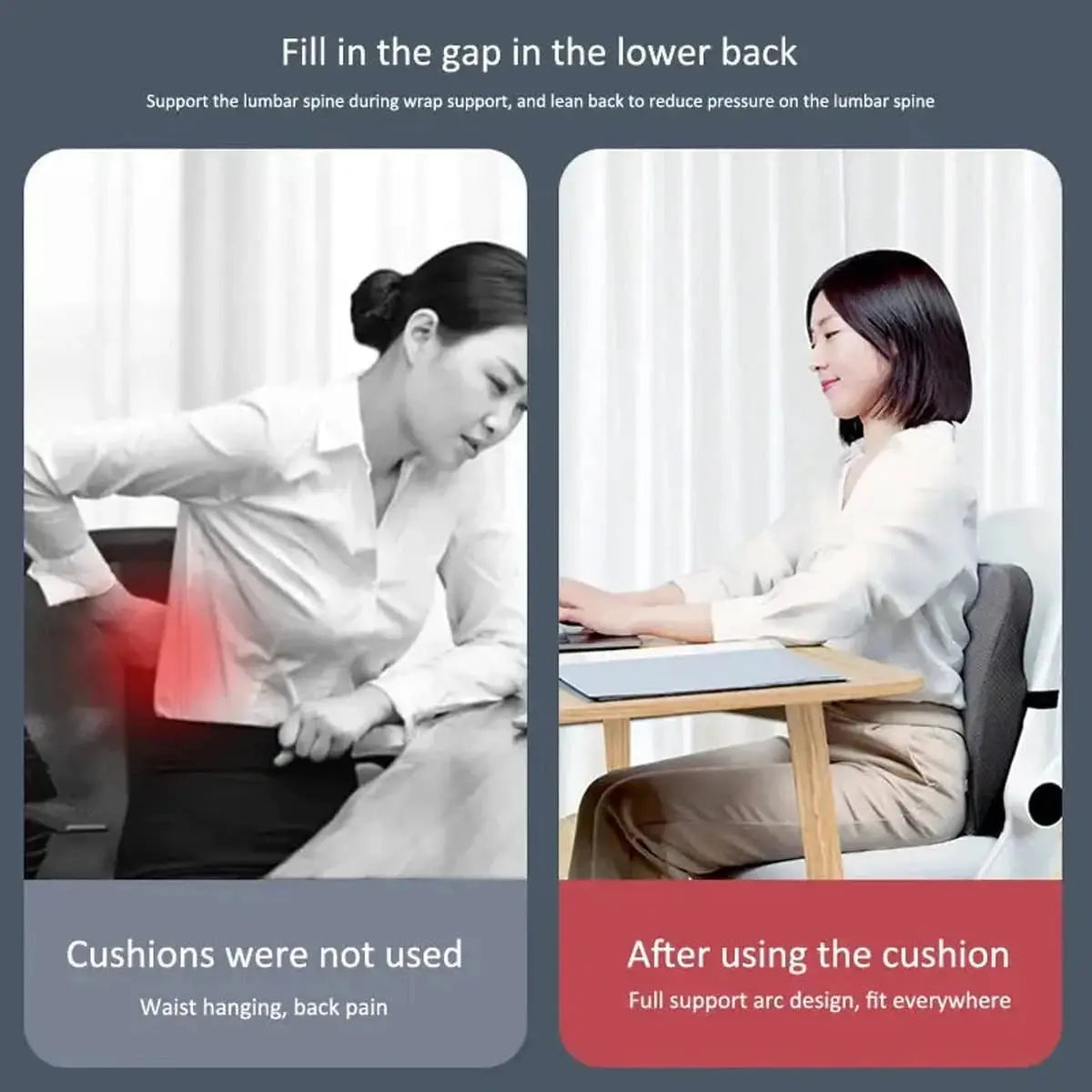 Lumbar Support Cushion for Car & Office