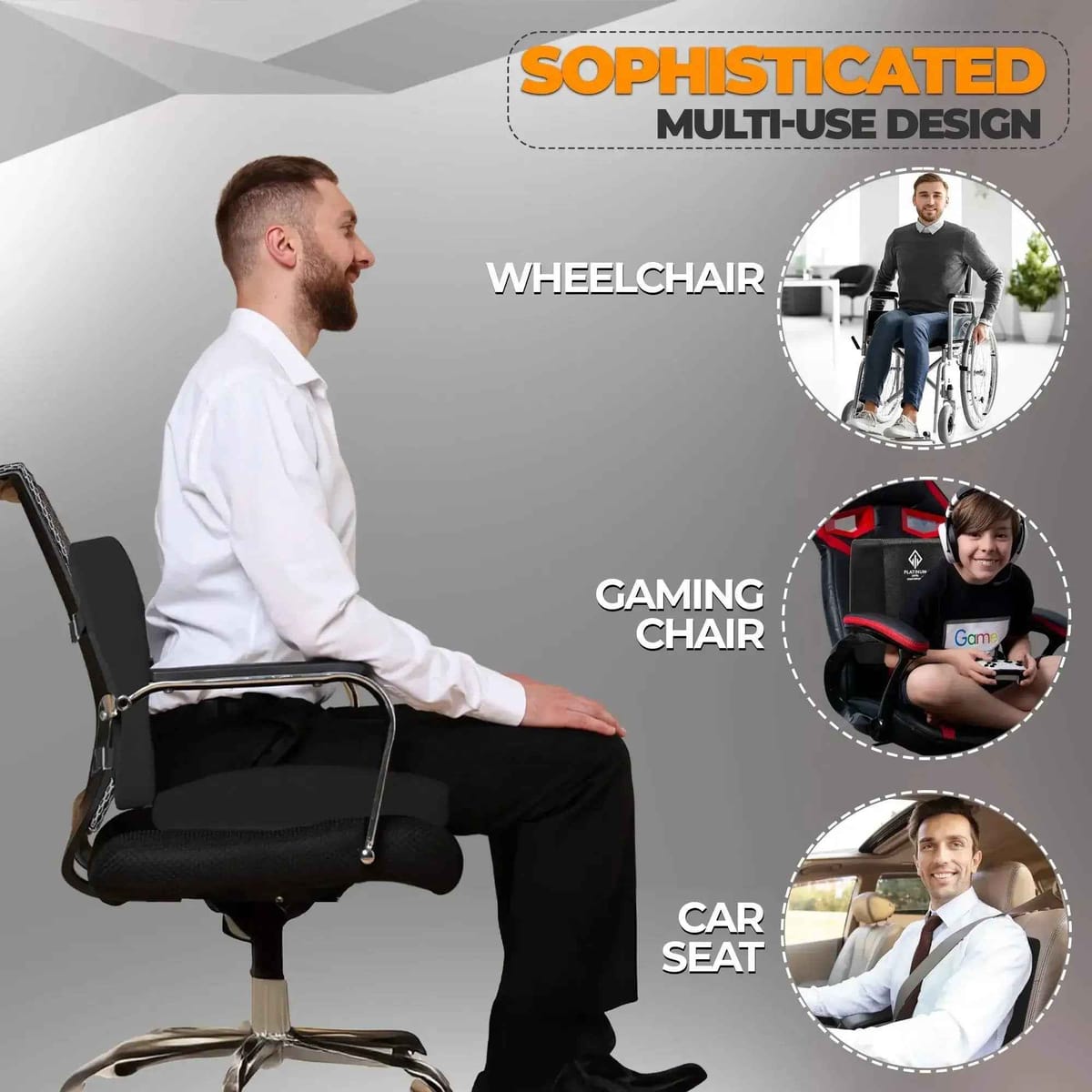 Ergonomic Memory Foam Cushion Set