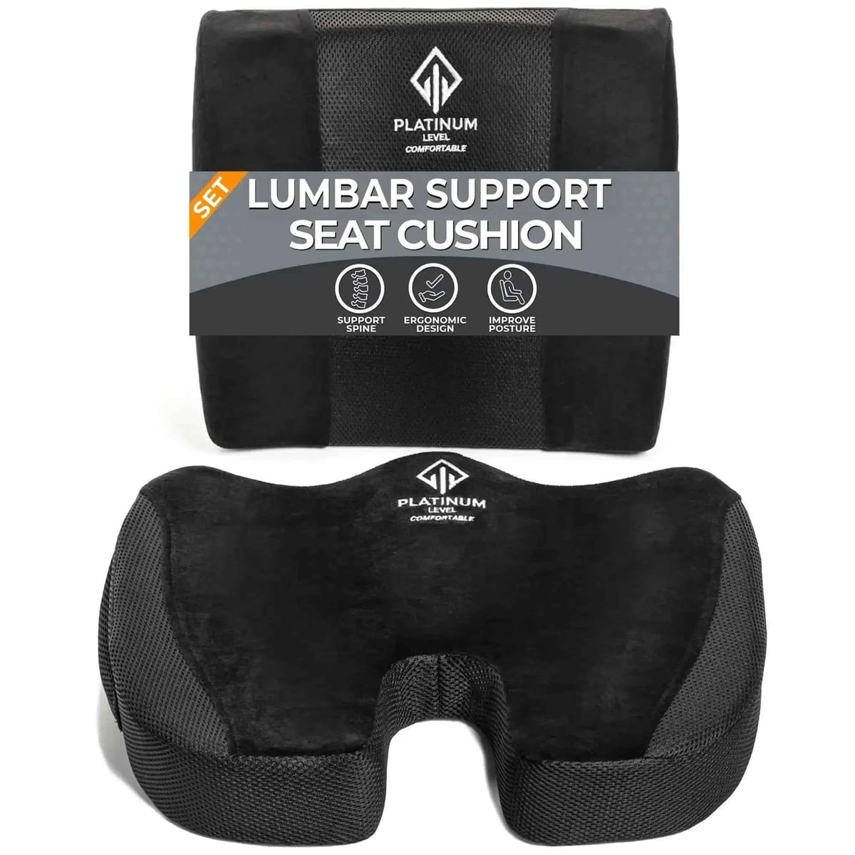 Ergonomic Memory Foam Cushion Set